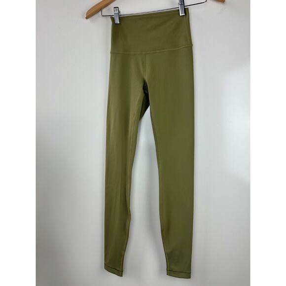 Lululemon Wunder Under High Rise Tight Full on Luxtreme Bronze Green Size 2 - Picture 3 of 13